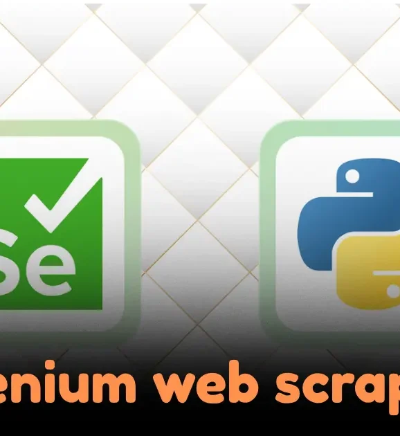 selenium web scraping python